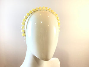 Vintage Moonglow Headband- Butter and White